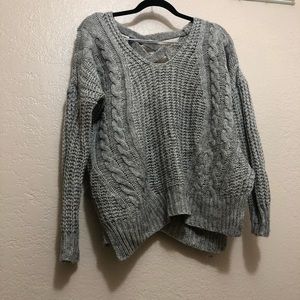 Dreamers cut out back sweater